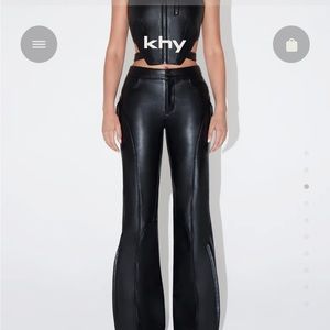 KHY Kylie Jenner Brand leather pant in M NEVER WORN